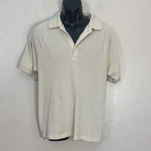 J. Crew Men's Cream Polo Shirt